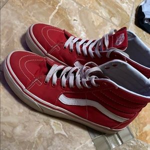 red hightop vans